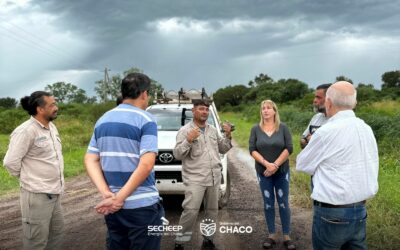 Secheep estuvo presente en las zonas afectadas por el intenso temporal