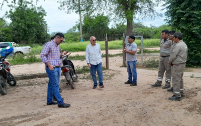 En terreno: recorrida por obras y reunión con vecinos del impenetrable