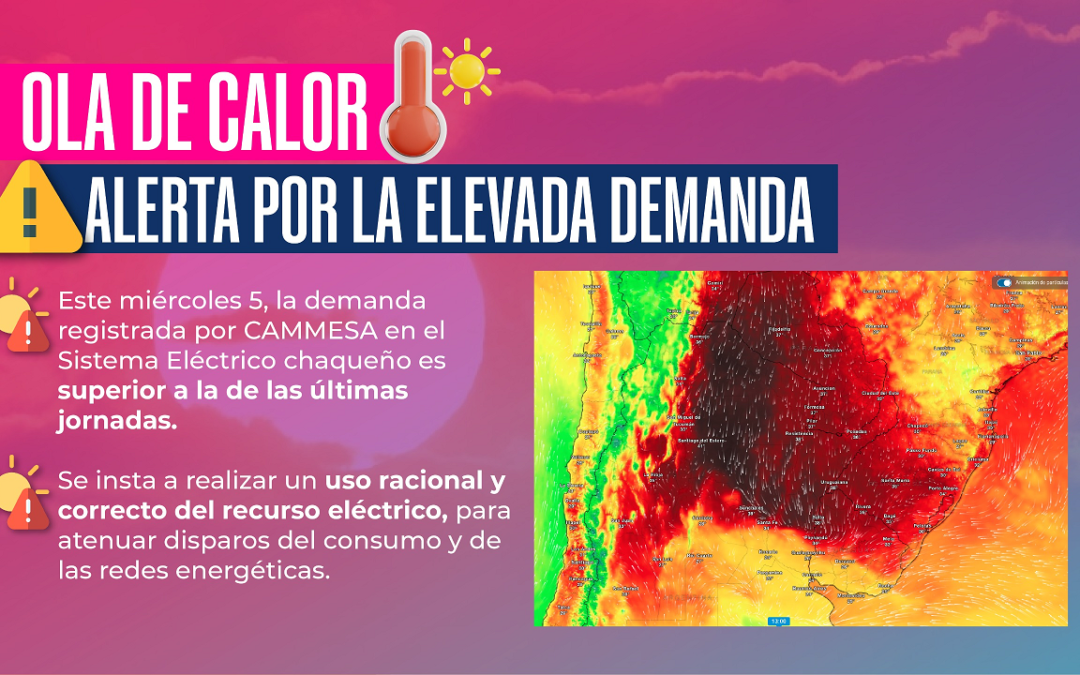 Ola de calor: Secheep en alerta ante la elevada demanda energética