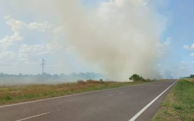 Incendio rural y colapsos en el NEA afectaron el servicio en Sáenz Peña