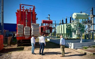 Avance de obras claves para fortalecer la red eléctrica de Castelli