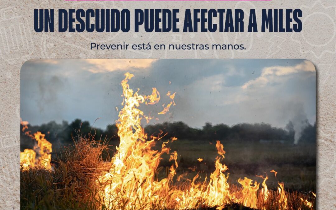 Alerta y concientización sobre los riesgos del fuego en zonas rurales