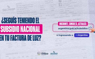 Subsidio eléctrico: instan a inscribirse y/o a actualizar datos de adhesión